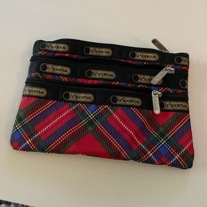 LeSportsac 3-zip cosmetic bag